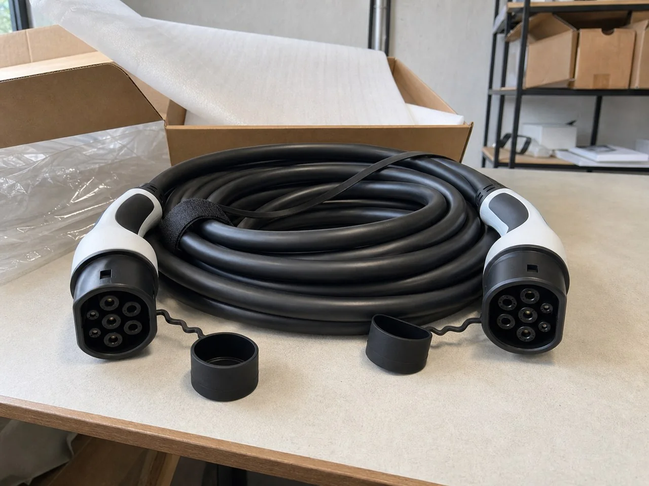 Nissan Leaf ZE1, 2018: Type 2 charging cable, 32A, 5m — new aftermarket, connector type confirmed